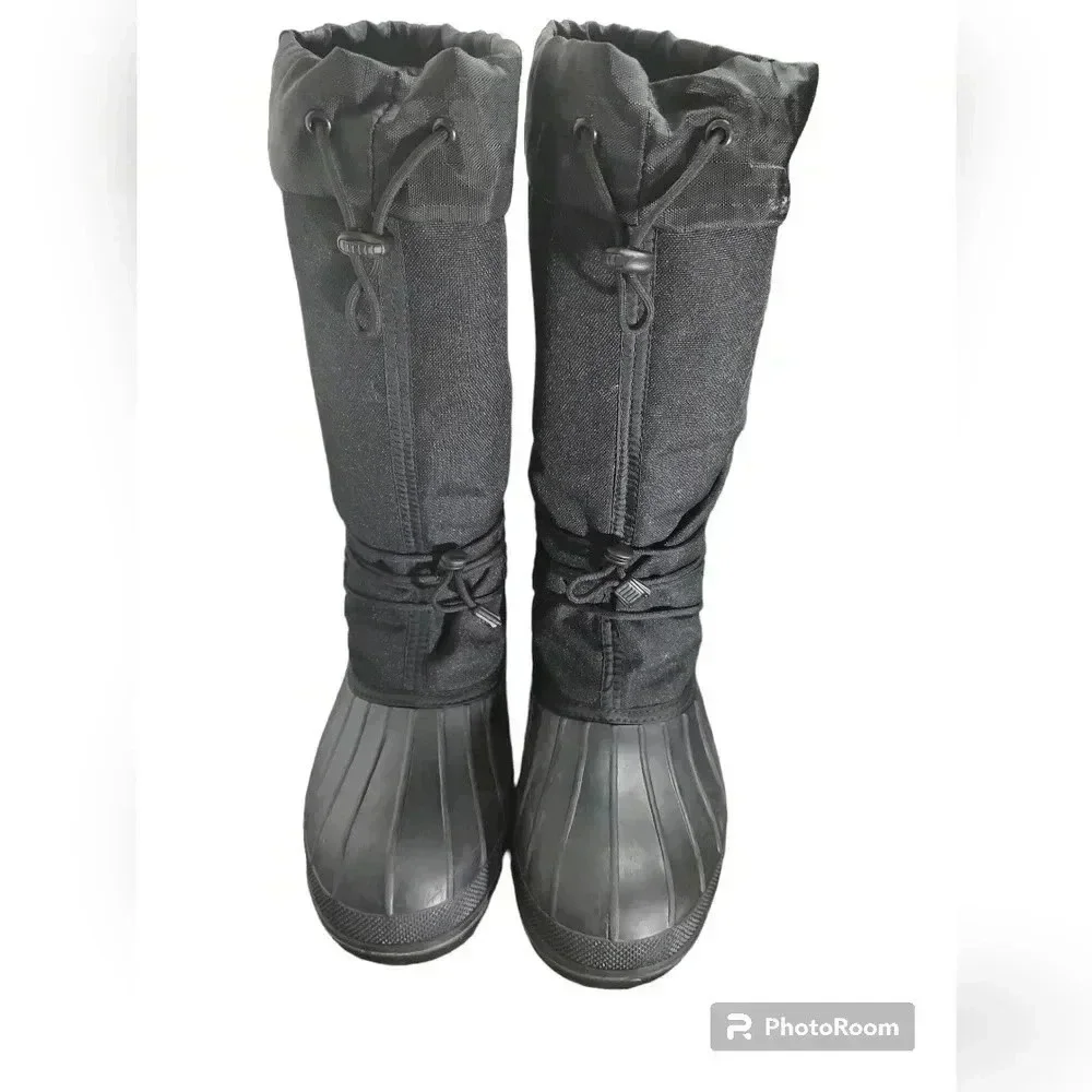 Baffin Technology Winter Boots Men's Size 9W Black Nylon / Rubber Made in Canada